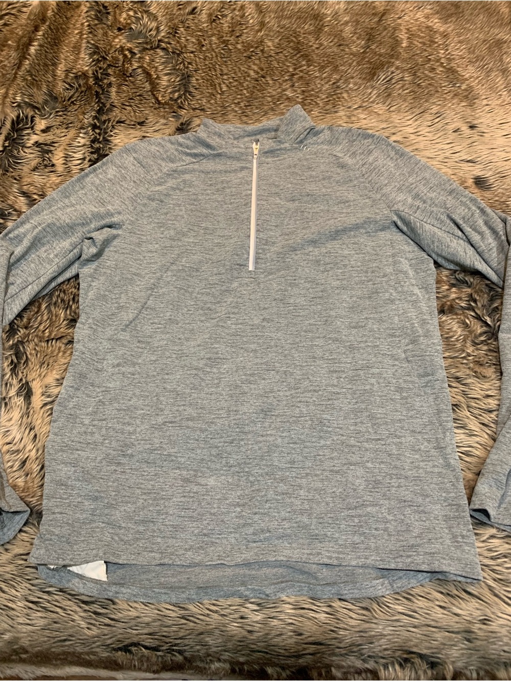 Lululemon Surge Warm Half Zip 
Heather Gray Size L